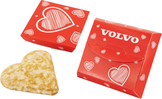 Печенье-сердечко из картона имбирное печенье